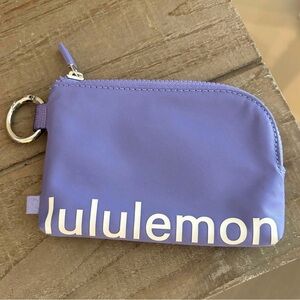 Lululemon purple keychain/wallet